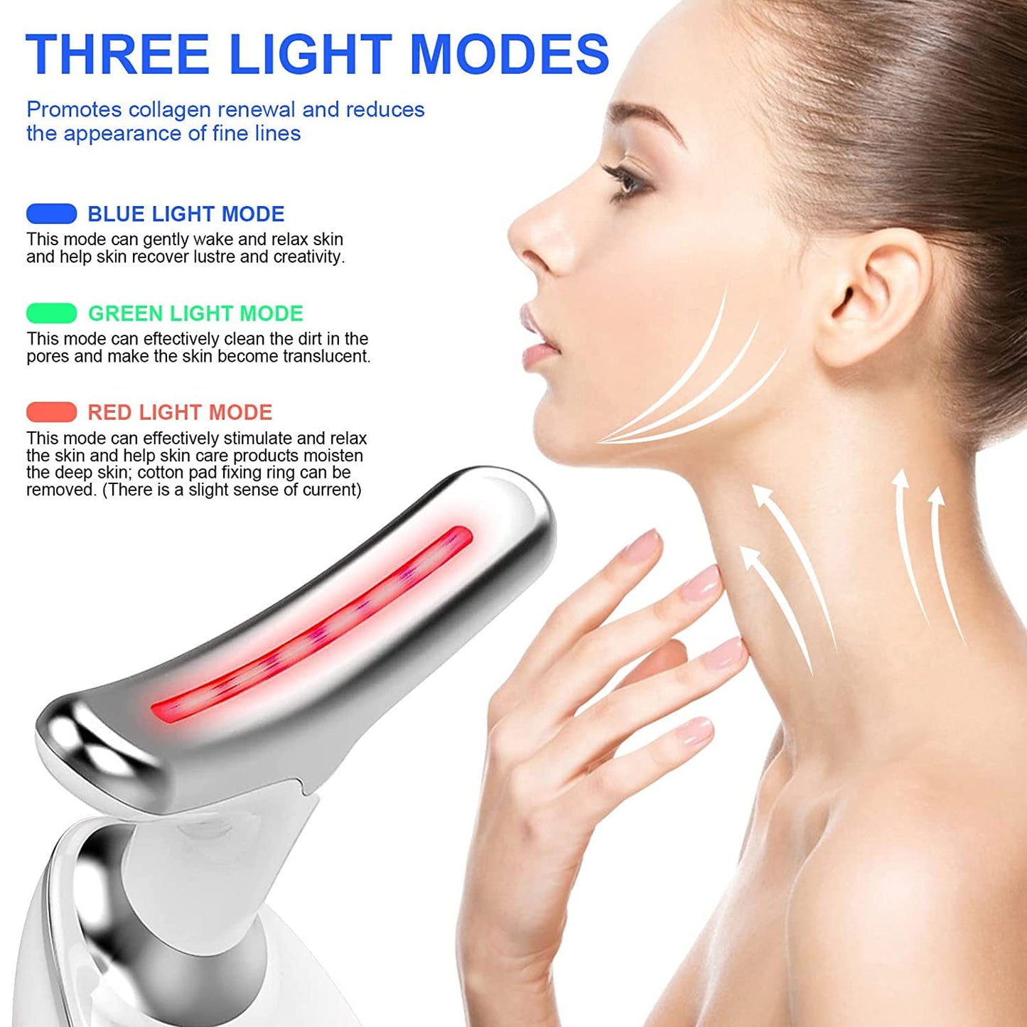 Revitalize Your Skin with the Ultimate Facial and Neck Vibration Massager - Double Chin Reducer and Firming Device for a Youthful Glow