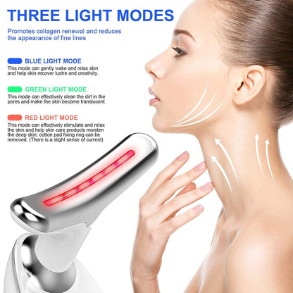 Revitalize Your Skin with the Ultimate Facial and Neck Vibration Massager - Double Chin Reducer and Firming Device for a Youthful Glow