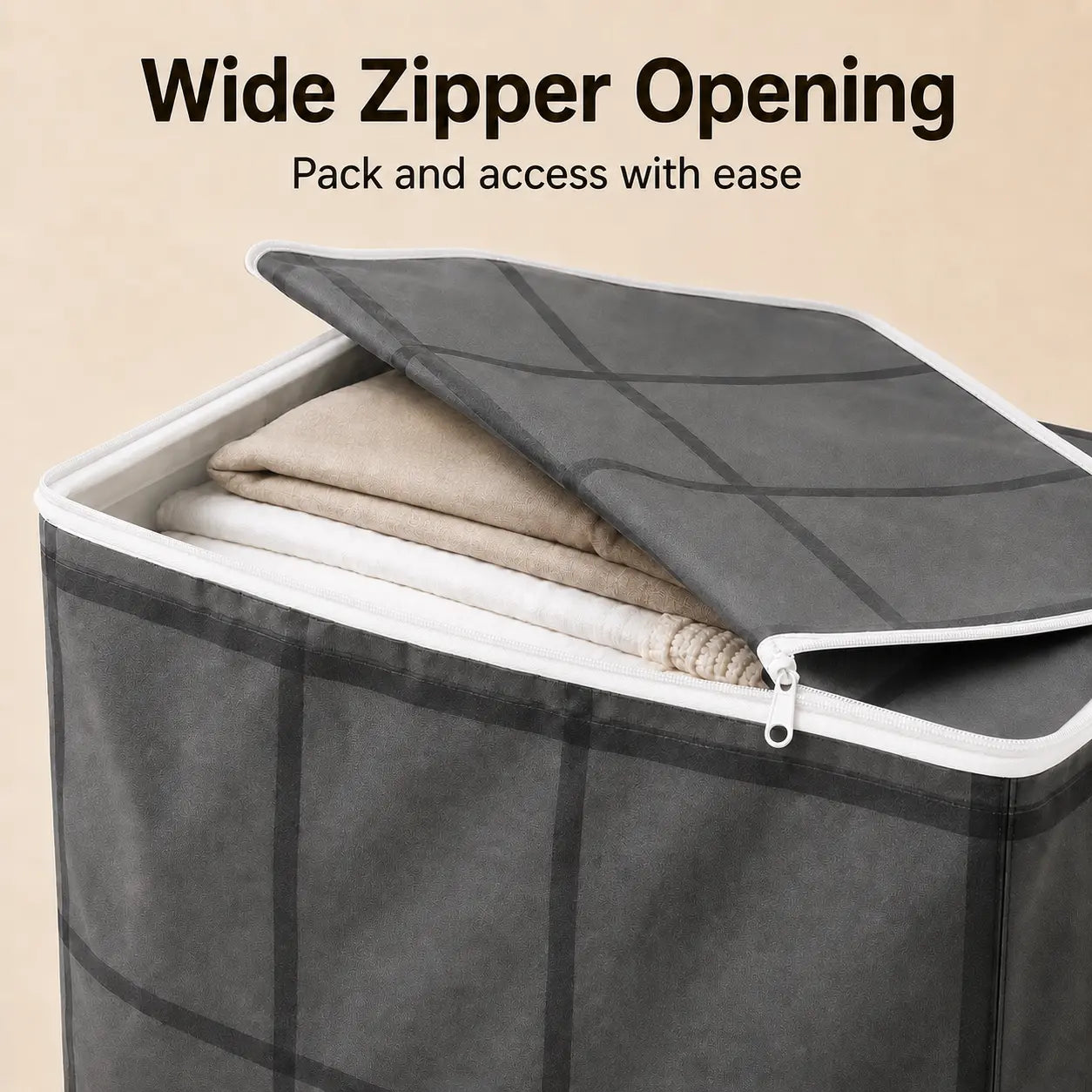 Extra Large Heavy Duty Moving Bags with Backpack Straps & Reinforced Handles, Dustproof Storage Bags for Clothes, Bedding & Travel, Zipper Closure Organizer for College Dorm, Closet and Home Organization