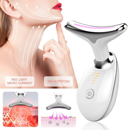 Revitalize Your Skin with the Ultimate Facial and Neck Vibration Massager - Double Chin Reducer and Firming Device for a Youthful Glow